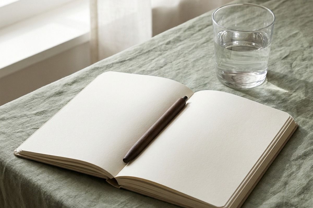 notebook and pen